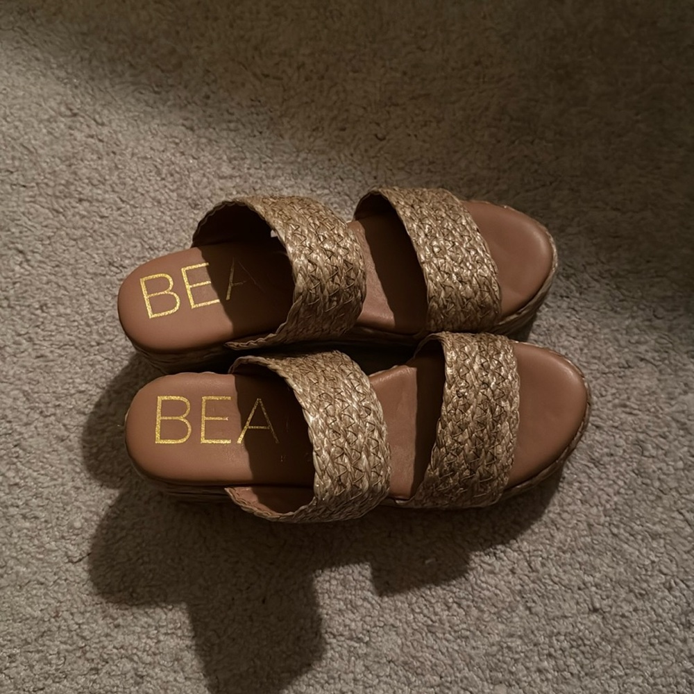 Slightly worn, wedges about 1 1/2 inches